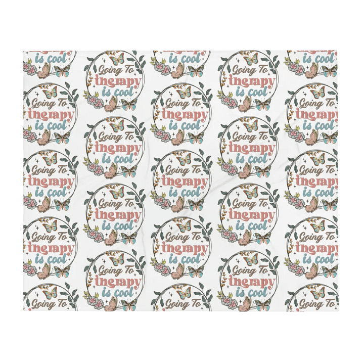 Going To Therapy Is Cool Blanket product image (1)