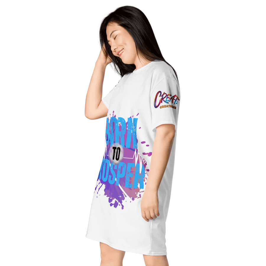 Born to Prosper Energetic Moves All-Over T-Shirt Dress product image (4)