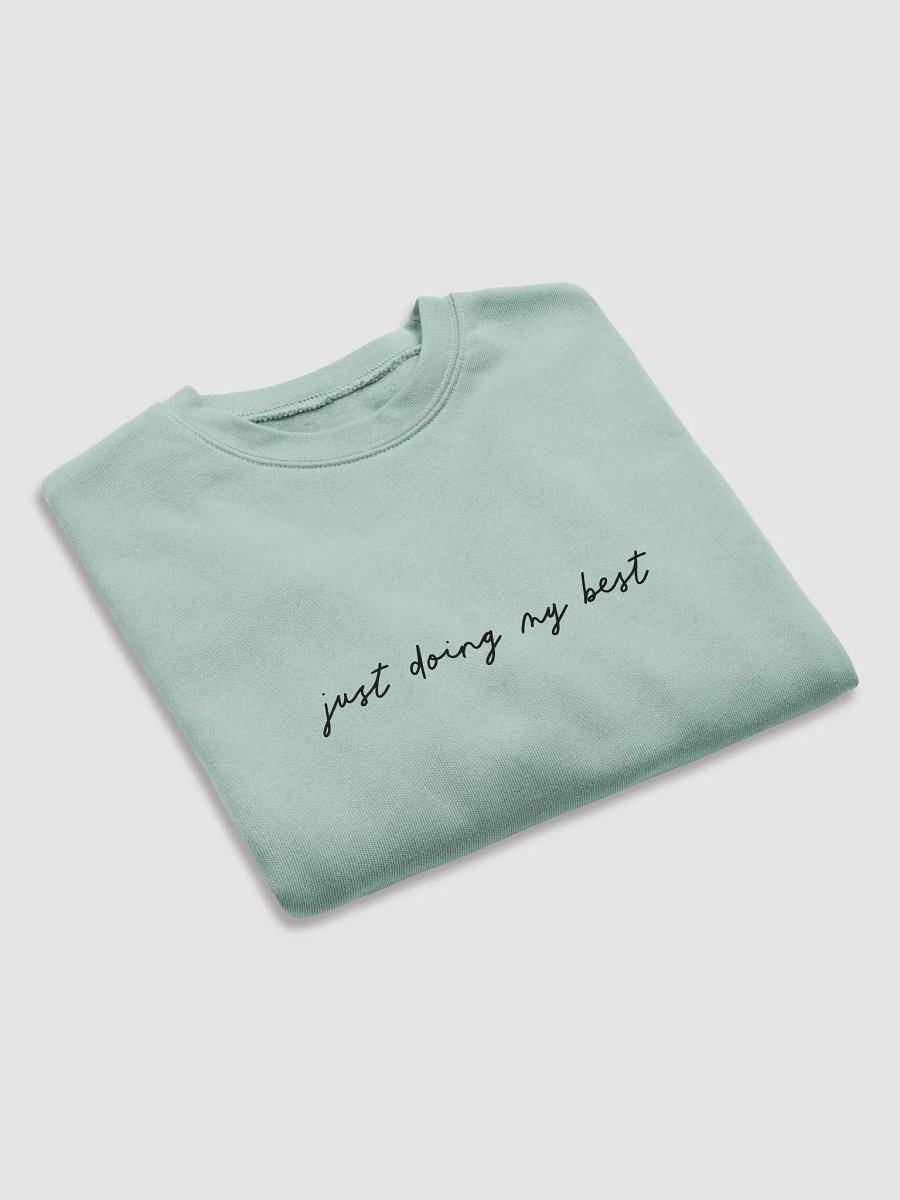 'Just Doing My Best' (black text) Crop Sweatshirt product image (7)