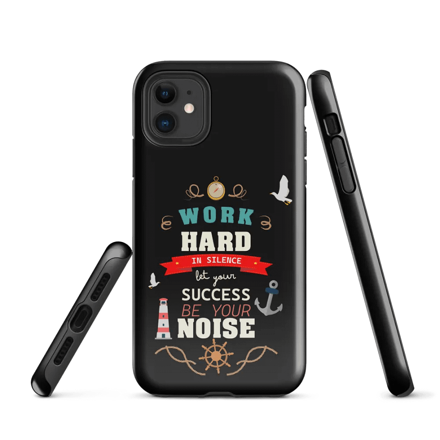 Work Hard in Silence iPhone® Tough Case product image (1)