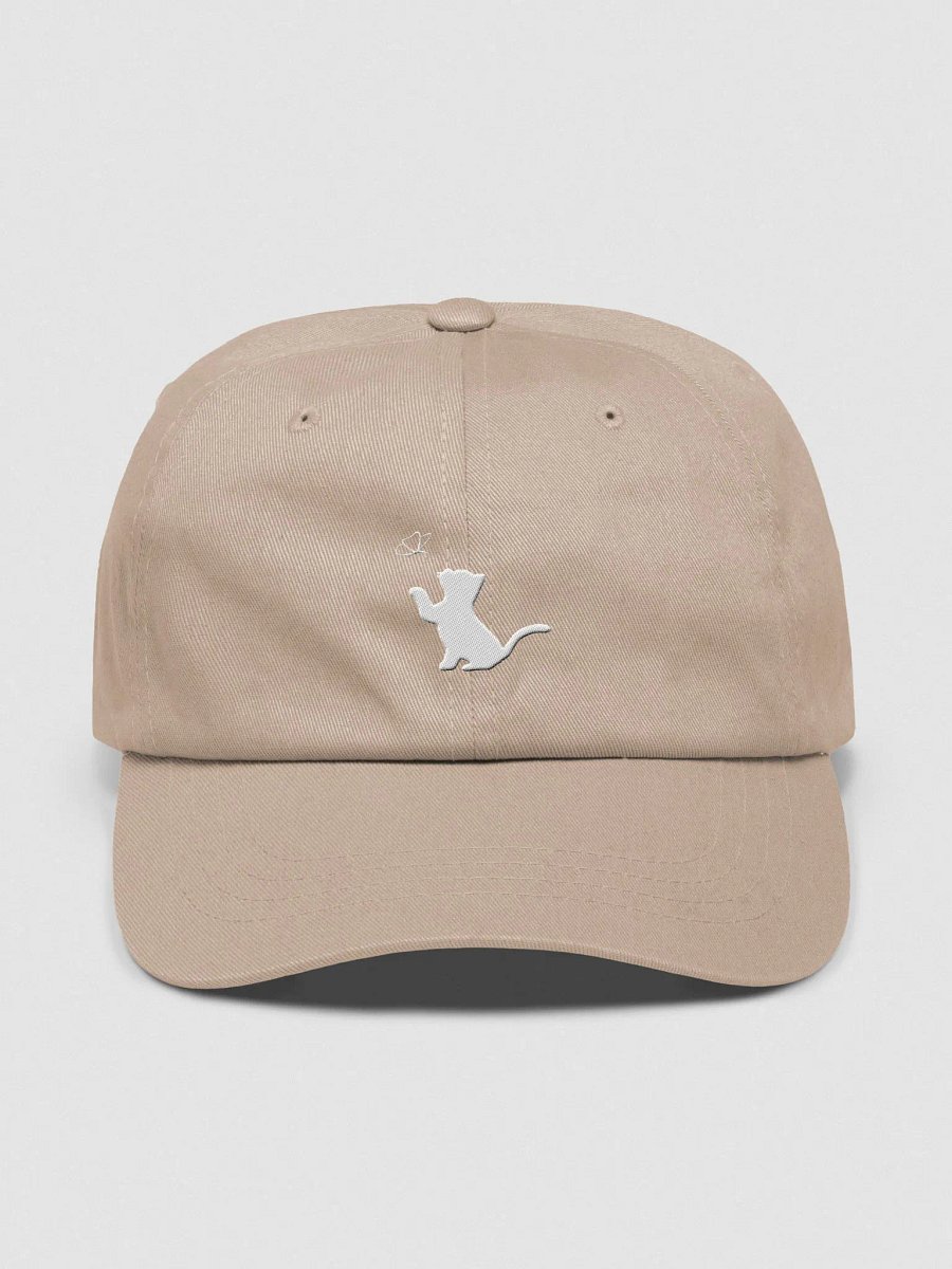 Outline Kitten and Butterfly Embroidered Cap product image (1)