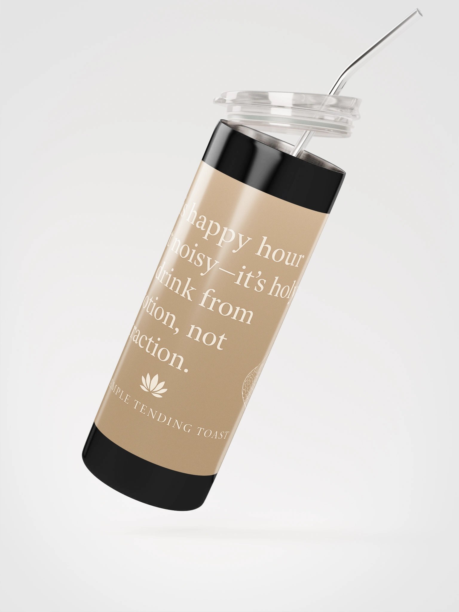 🪷🌅 The Temple Tending Toast — Stainless Steel Tumbler product image (2)