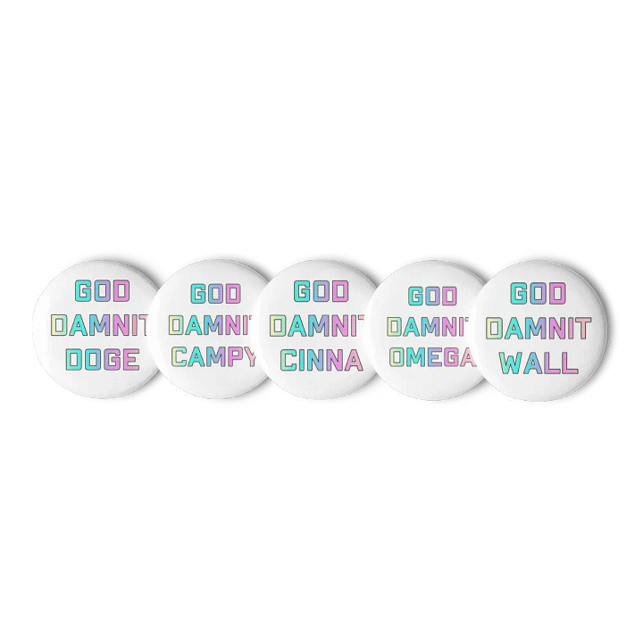 God Damnit Chaos Crew Pins product image (2)