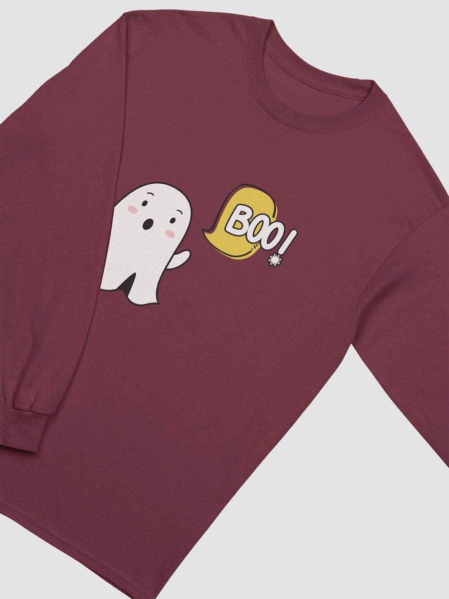 Surprised Ghost Boo! Long Sleeve Tee – Ghostly Comfort for the Season product image (3)