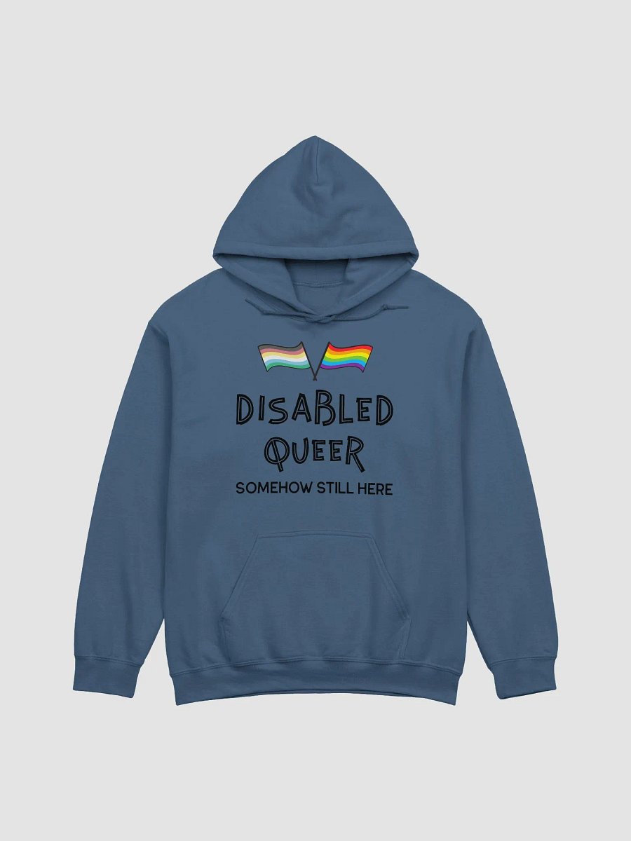 Disabled Queer Still Here classic hoodie product image (2)