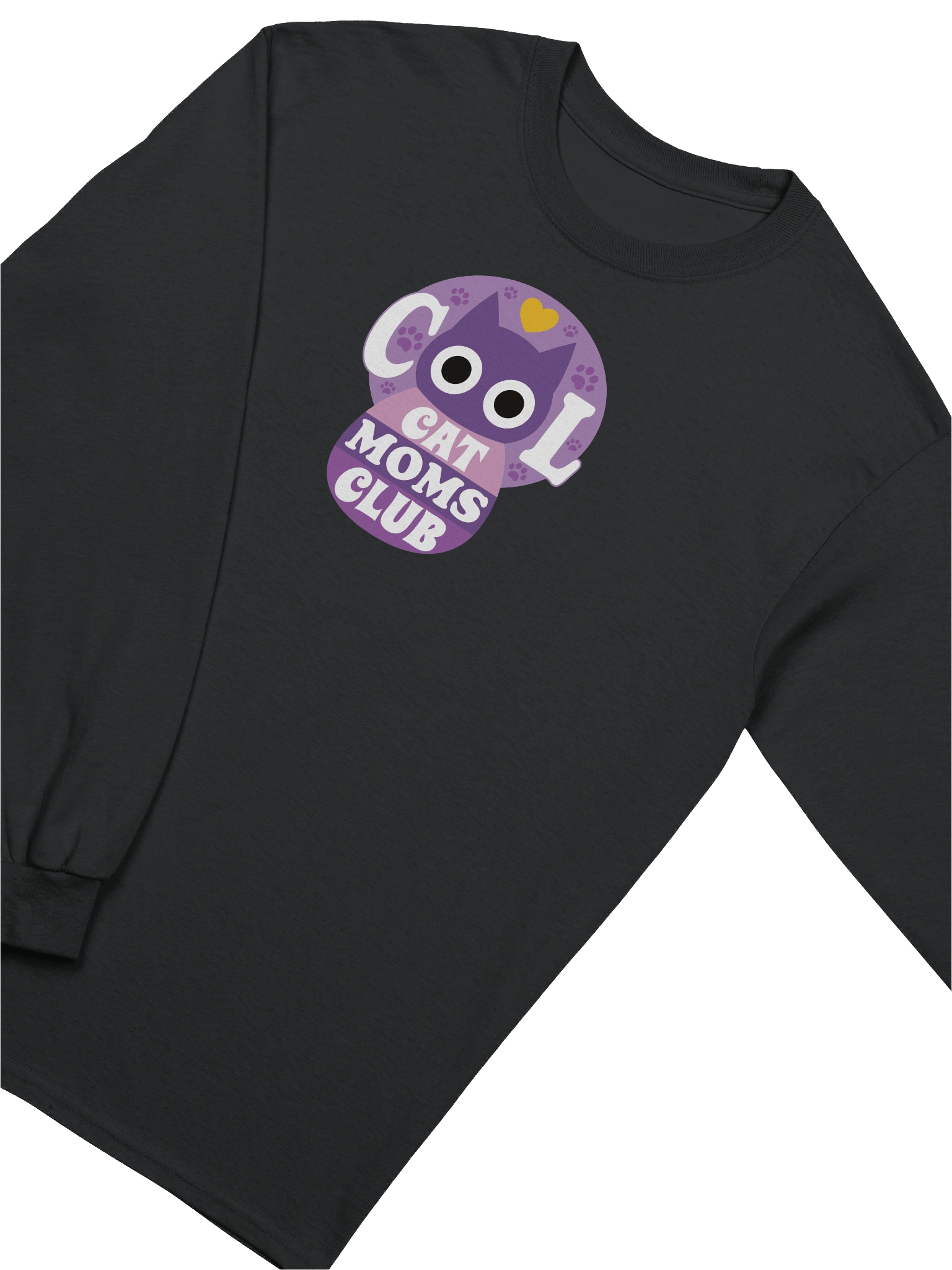 Cool Cat Moms Club - Unisex Adult Long Sleeve T-shirt product image (3)