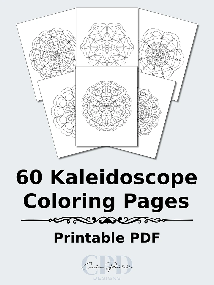 Printable Kaleidoscope Coloring Pages product image (1)