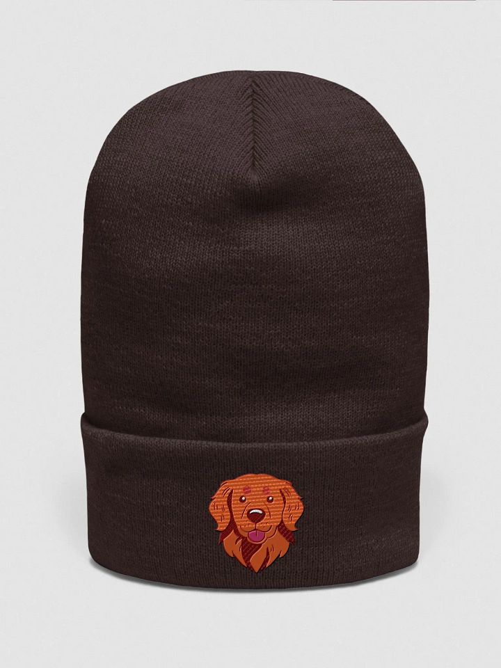 Smiling Golden Retriever Pup Embroidered Beanie product image (6)