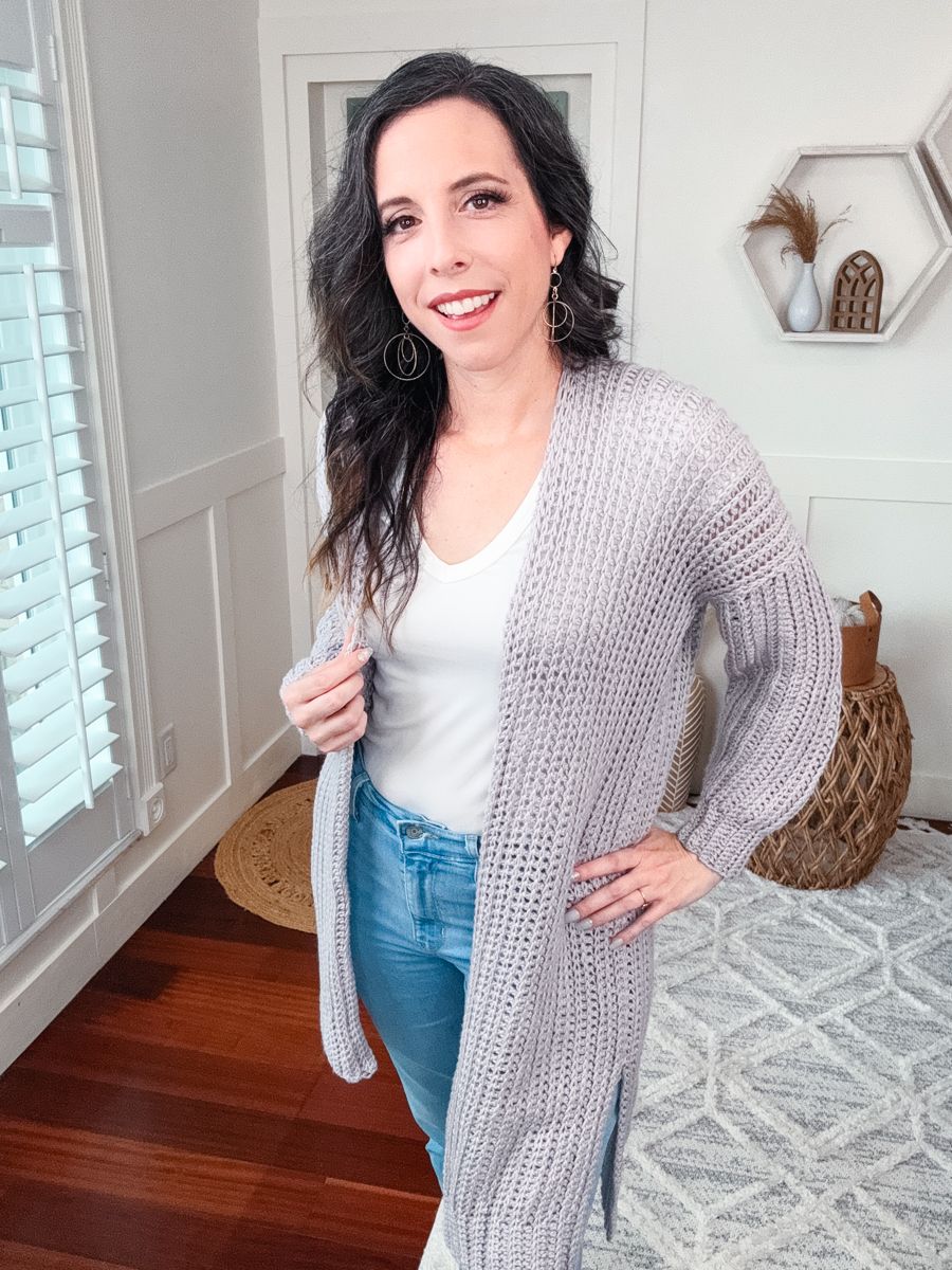 Campside Cardigan - Crochet A Flat Cardigan (9 sizes) product image (9)