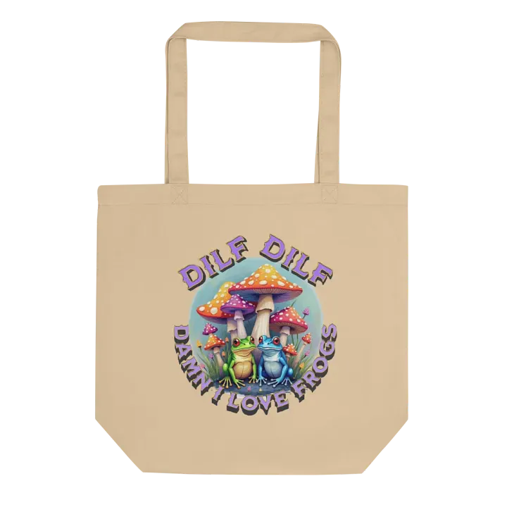 DILF Damn I Love Frogs Colorful Eco Tote product image (1)