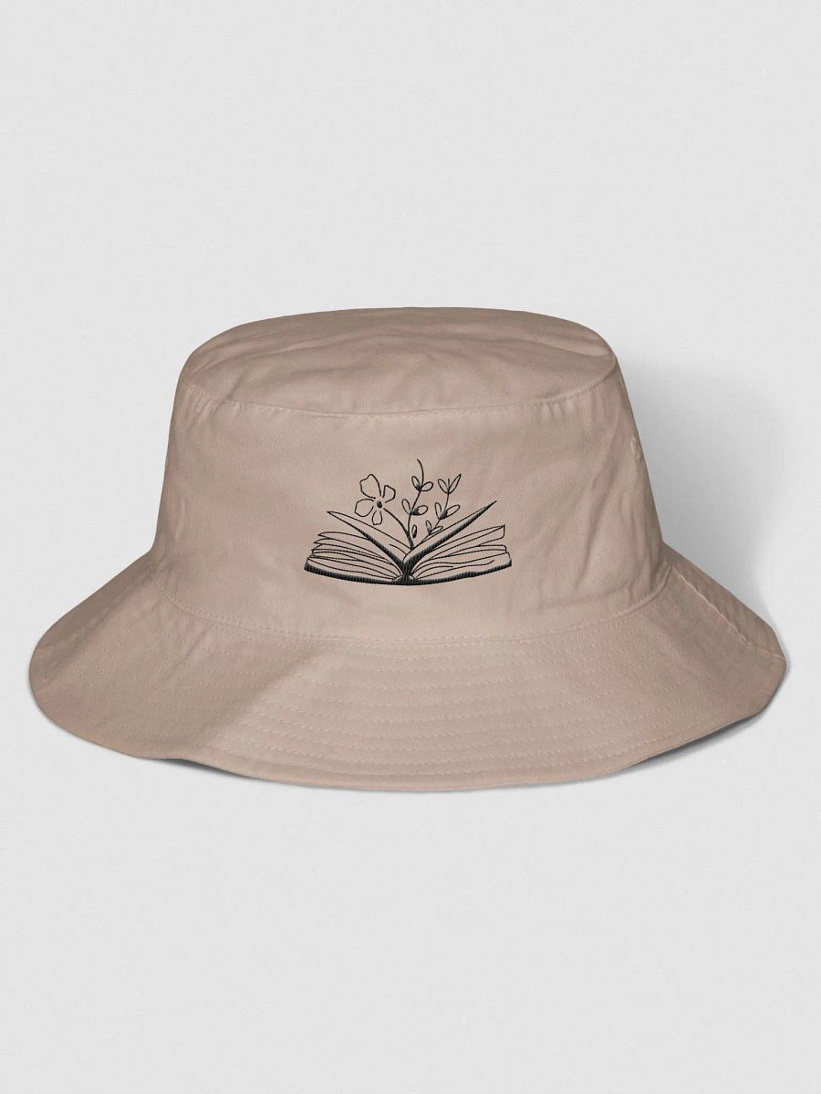 black logo bucket hat product image (1)