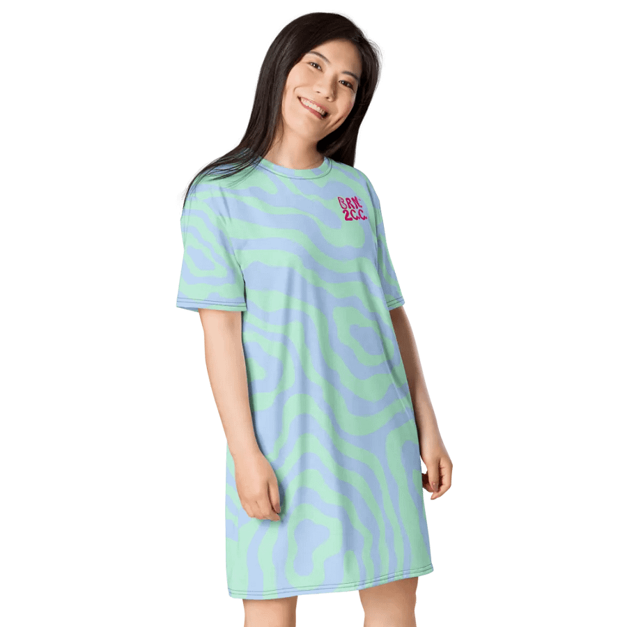 Pastel Safari T-Shirt Dress – BOURNE to Cape Cod™ product image (4)
