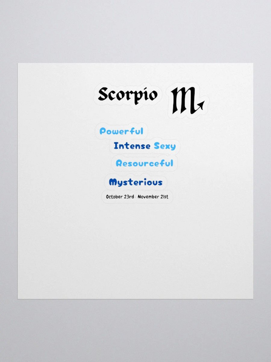 Scorpio Stickers product image (3)