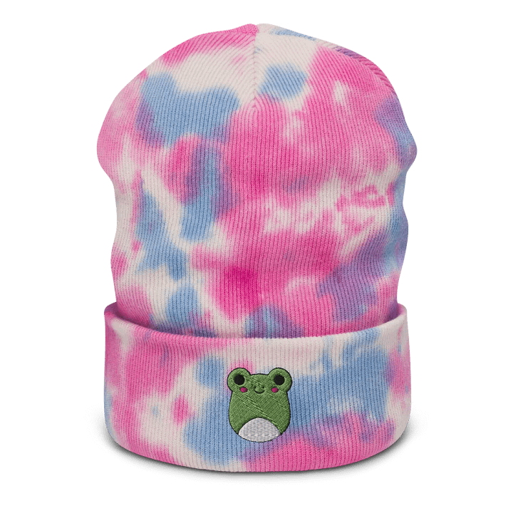 Squishy Frog Embroidered Tie Dye Beanie product image (5)