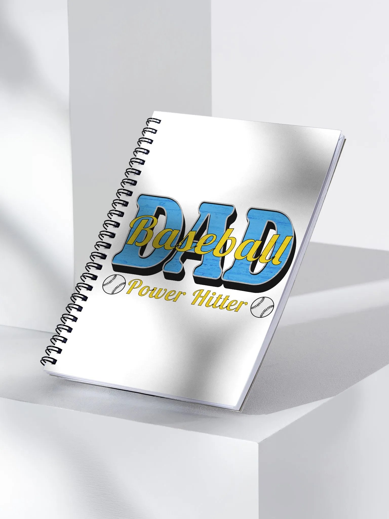 Dad Baseball Power Hitter Spiral Notebook product image (2)