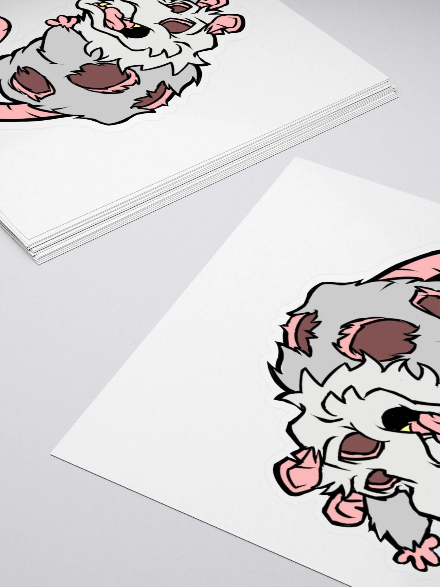 Playing Wiffle Possum [Kiss Cut Stickers] product image (10)