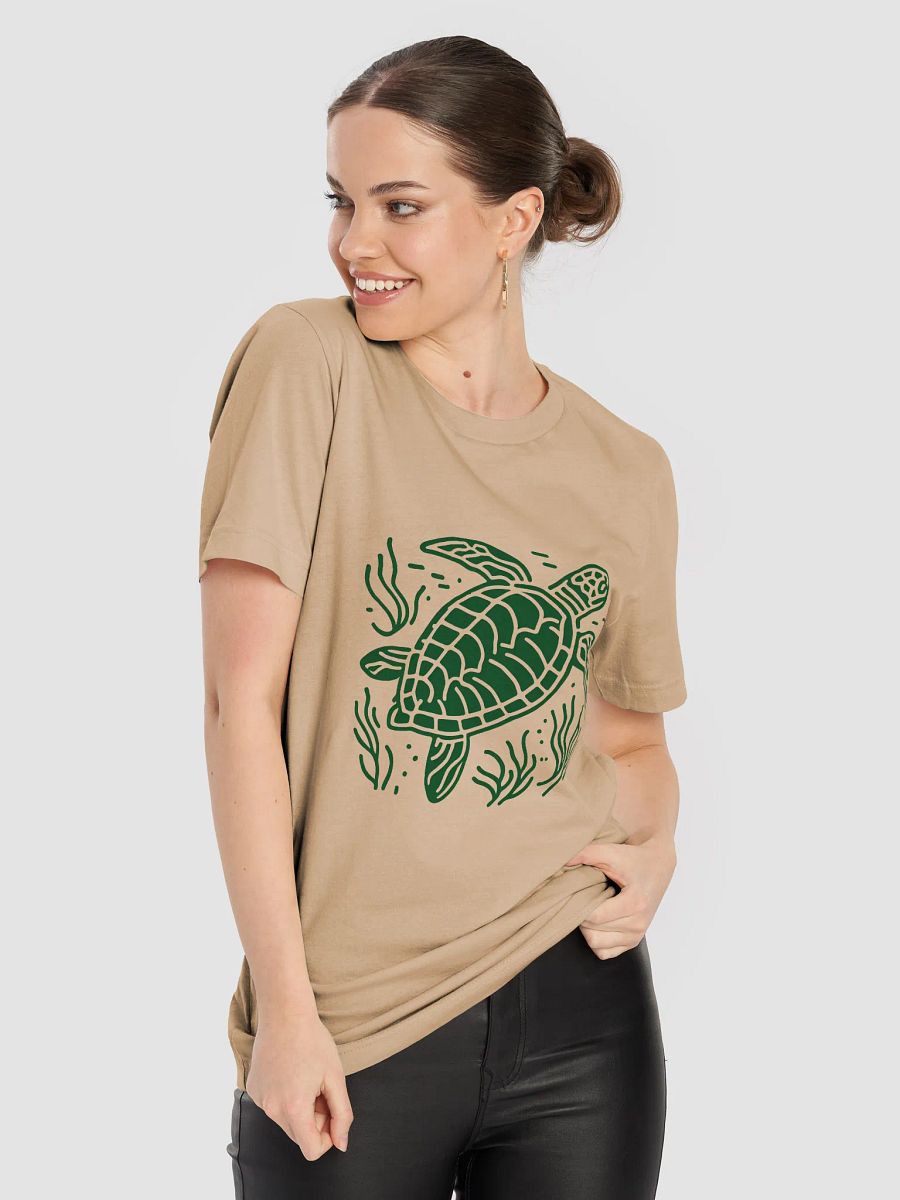 Sea Turtle Line Graphic Bella+Canvas Unisex Supersoft T-Shirt product image (74)