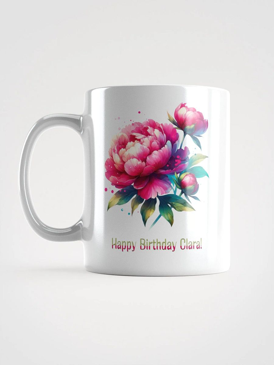 Happy Birthday Clara White Glossy Mug product image (6)