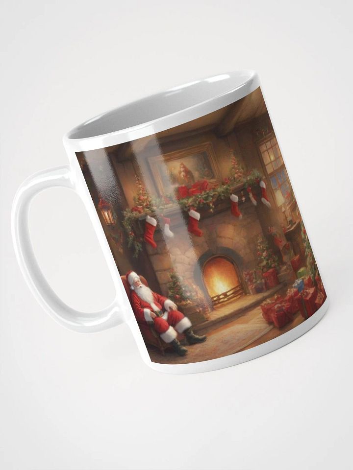 545-Christmas Mugs, Santa Claus Decorations-Mugz WGM78, White Glossy Mug-Ceramic-Christmas-Santa's Cozy Interlude product image (2)