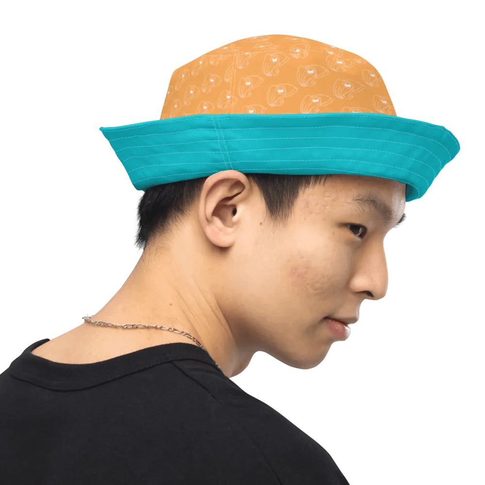Goggle Hat Cuttle Colors - all over print bucket hat - reversible product image (12)
