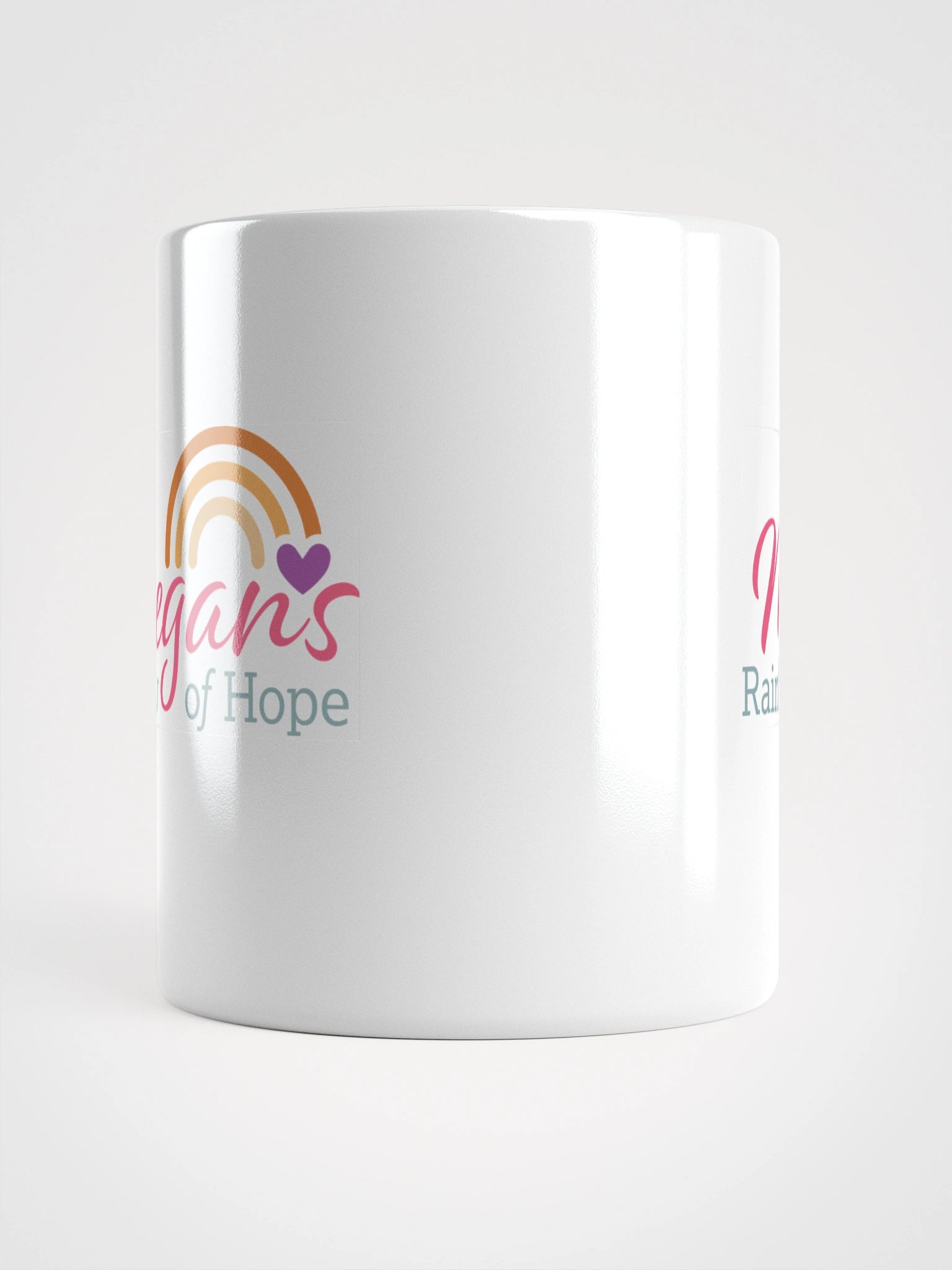 Megan's Rainbow of Hope White Mug product image (6)