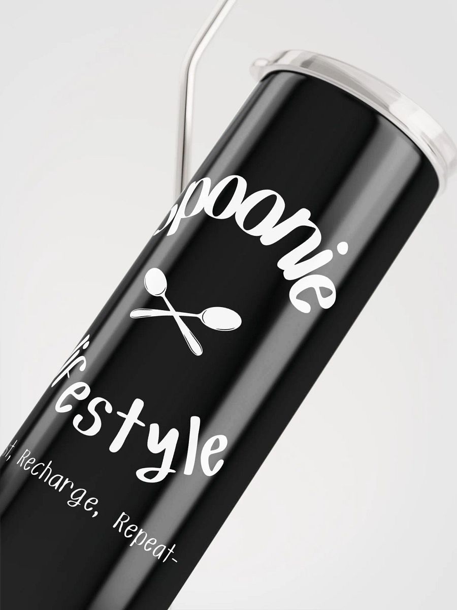 Spoonie Lifestyle- Rest, Recharge, Repeat stainless steel Tumbler (20oz) product image (5)