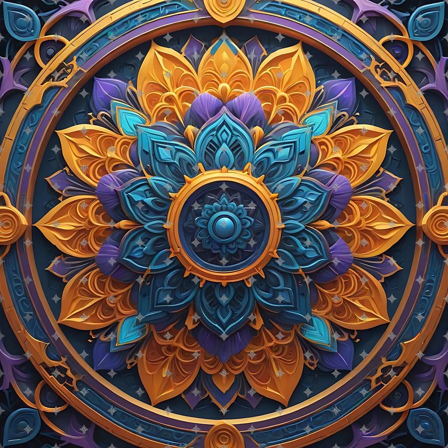 Flower Royale Wind Spinner Design PNG product image (2)