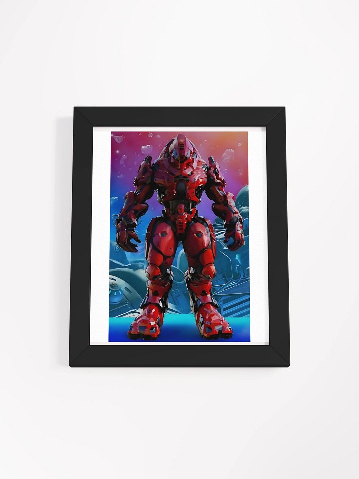 Wall Art Framed High-Quality Matte Poster (in) Steel Robot product image (7)