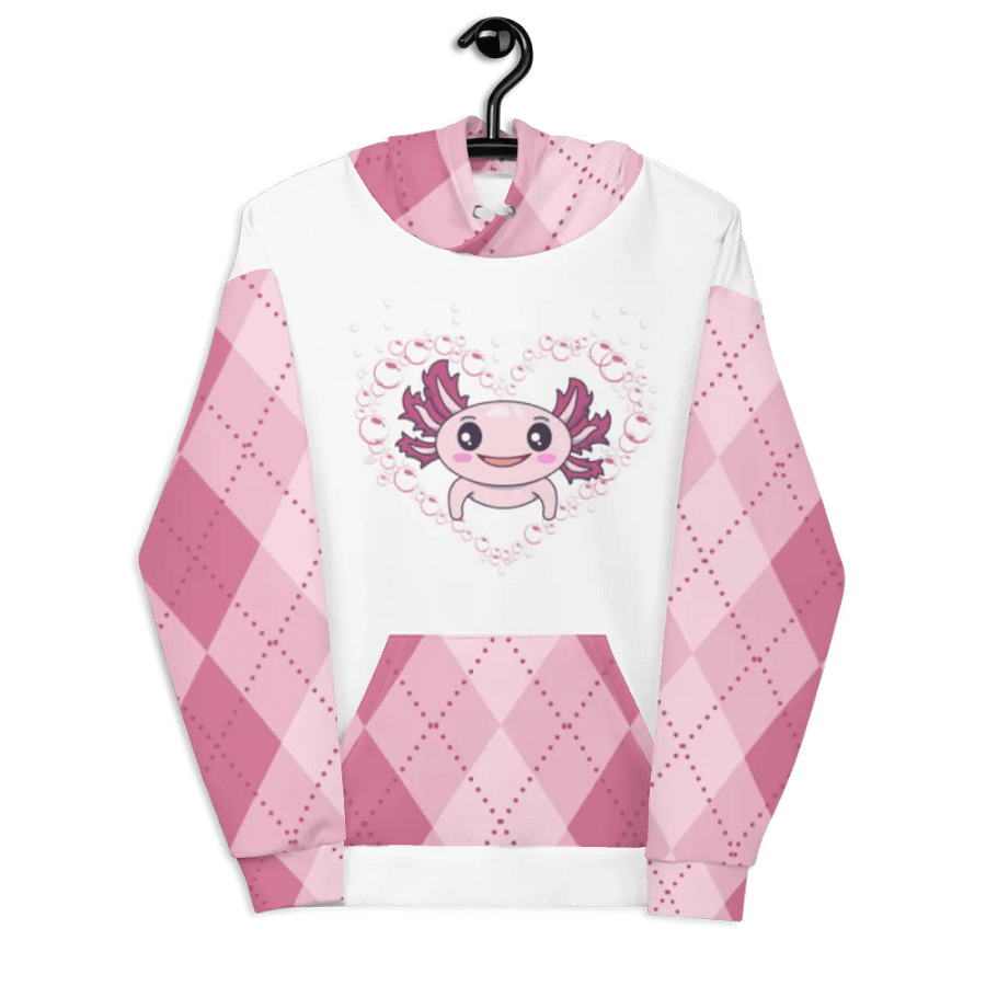 Pink And White Axolotl Hoodie product image (8)