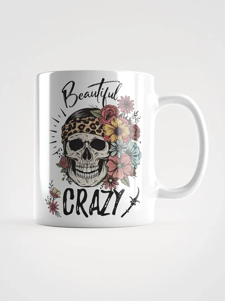 Beautiful Crazy Skull Mug product image (3)
