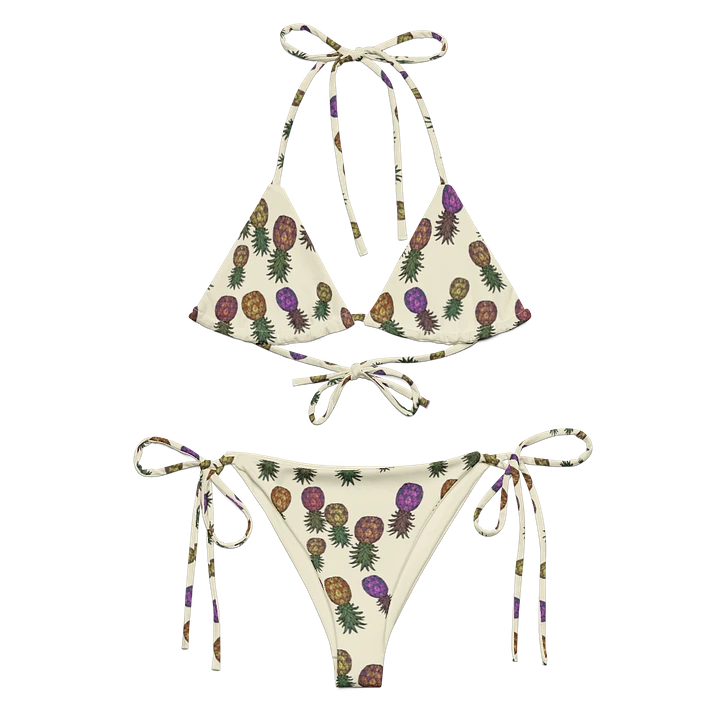 Upside-down Pineapple Swinger Pineapples Print Color Mix bikini product image (1)