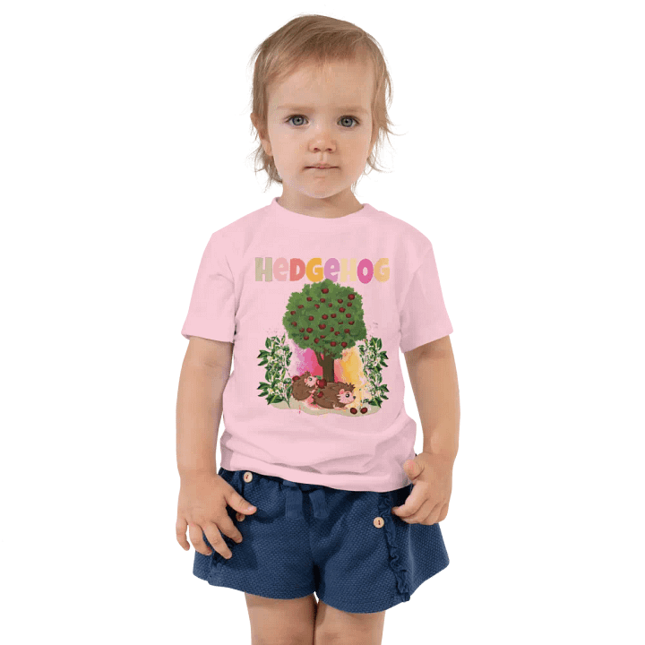 Hedgehog Cute Colorful Funny Bella +Canvas Toddler T-Shirt – Fun Gift for Kids product image (1)