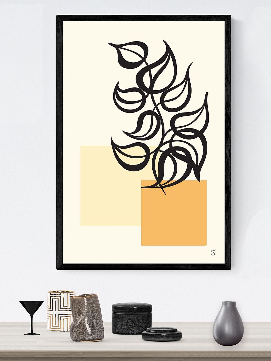 Vibrant Ayous Wood Framed Poster - Abstract Image No. 2 product image (26)