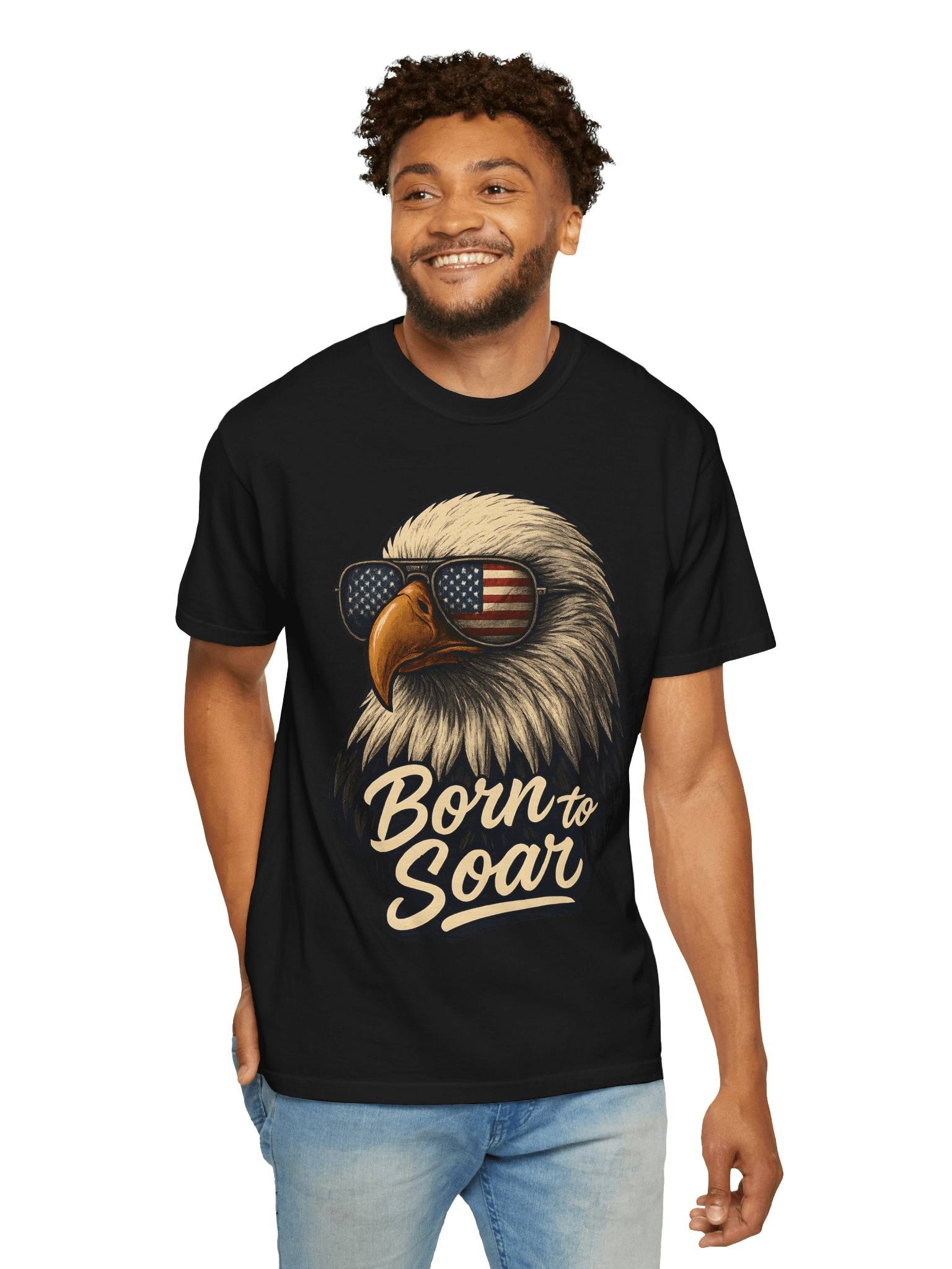 Born to Soar Bald Eagle Sunglasses T-Shirt product image (4)