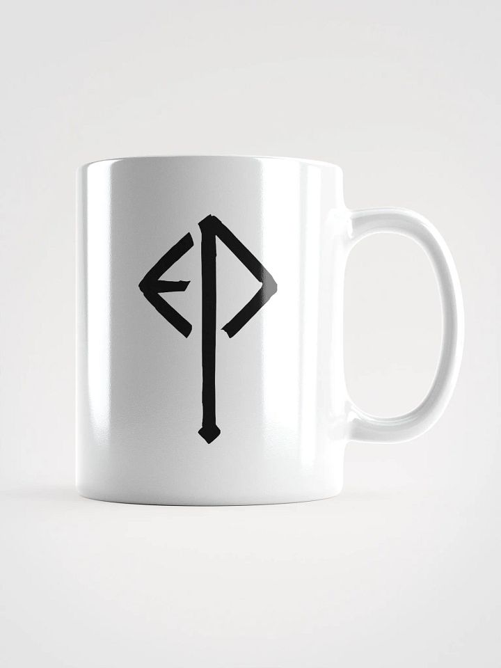 Executioner Rune Mug - Black on White product image (1)