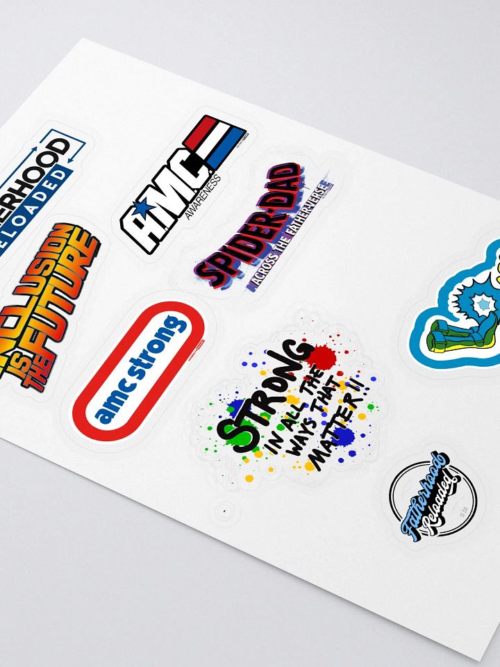 Fatherhood Reloaded Sticker Sheet product image (2)