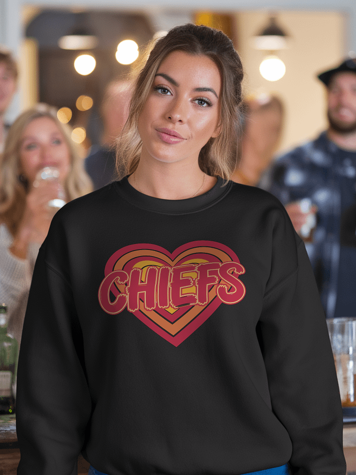 Kansas City Chiefs Red and Yellow Heart Design - Bold Team Spirit Artwork product image (1)