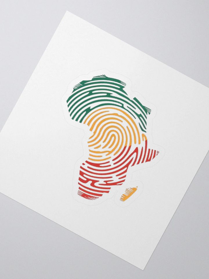 Africa Map African DNA Fingerprint Pan Africa Traore Sticker product image (2)