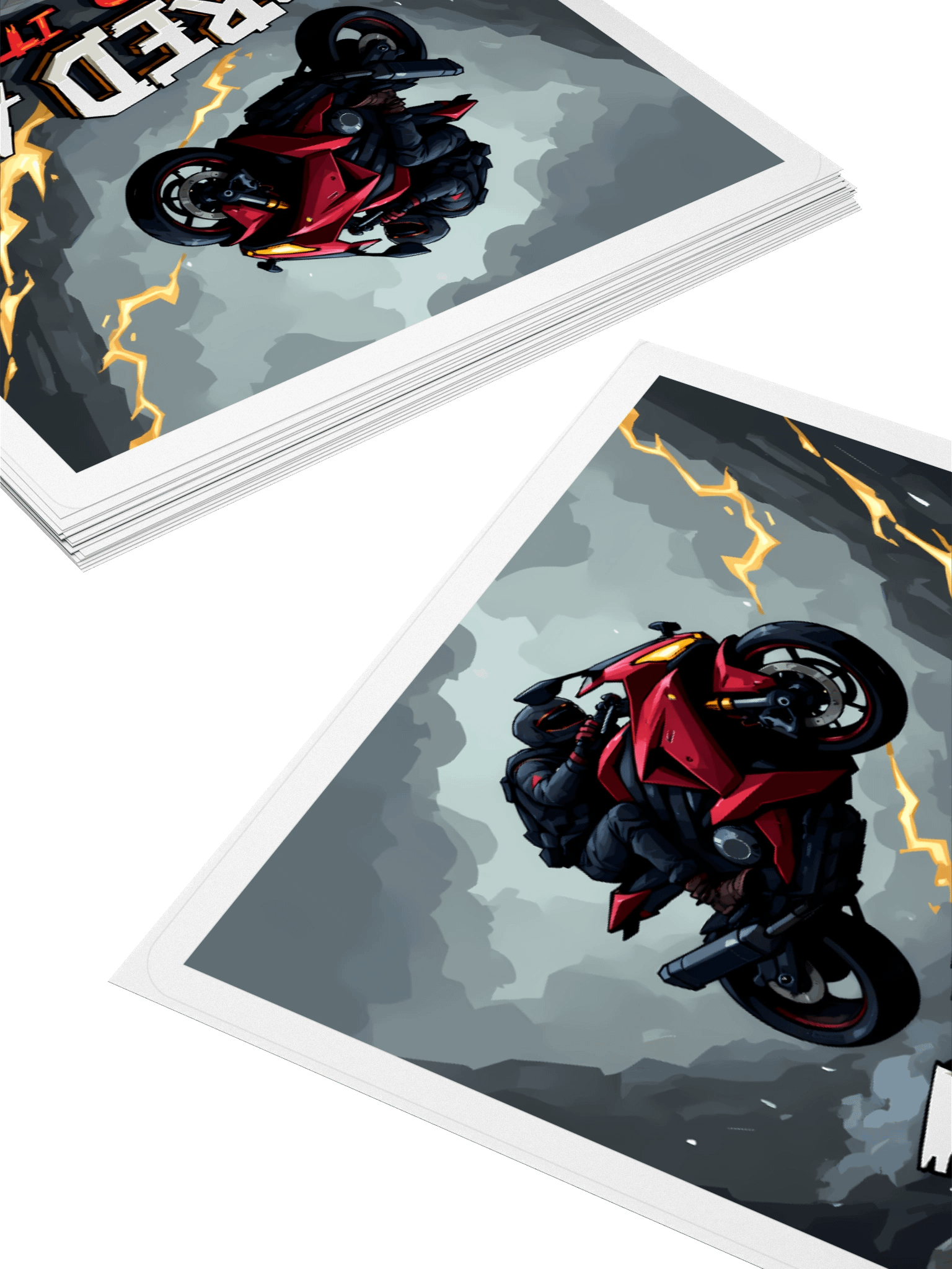Bored AF Motorcycle – Extreme Jump Sticker product image (10)