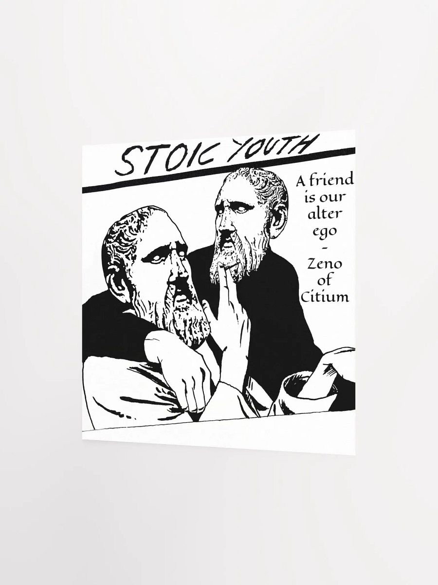 Stoic Youth Zeno of Citium quote Enhanced Matte Paper Poster (in) product image (2)