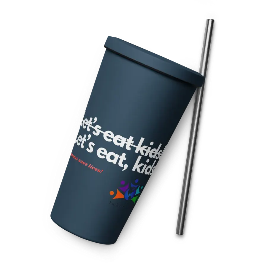 Commas Save Lives - tumbler w/straw product image (6)