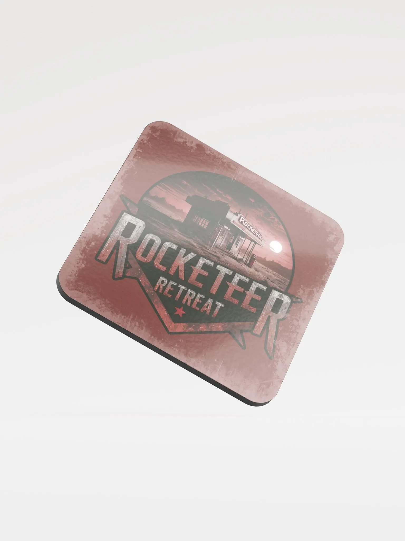 Rocketeer Retreat - Glossed Cork Coaster product image (2)