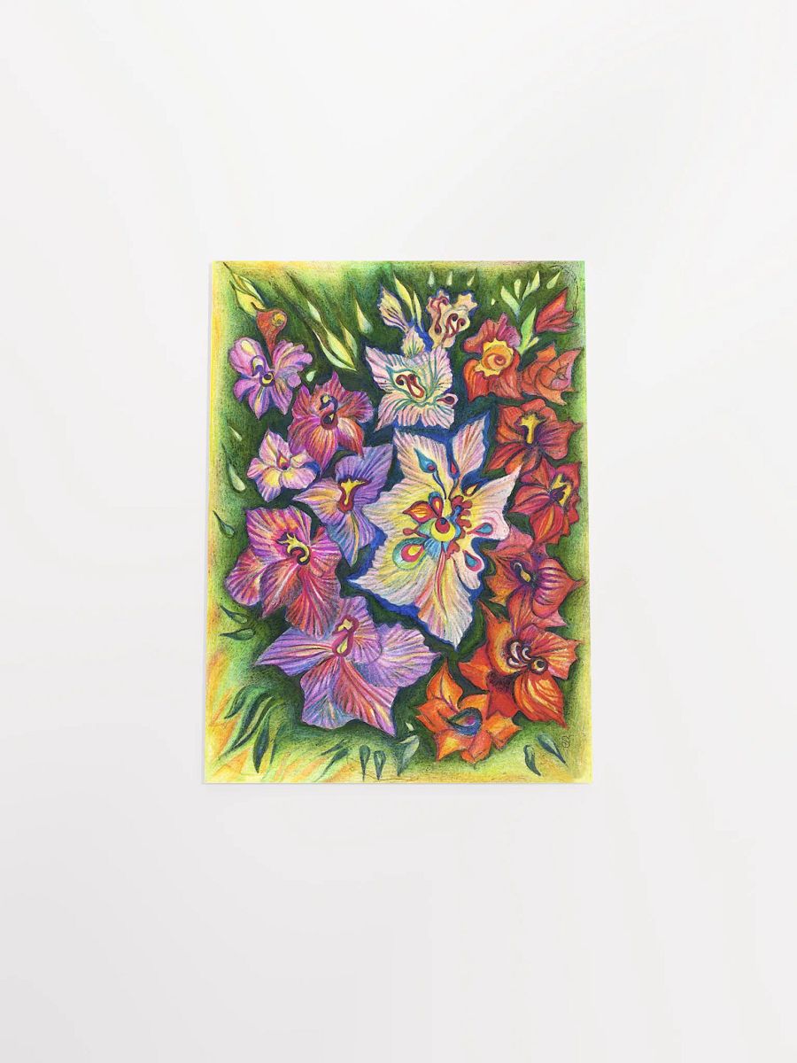 Floral Symphony Matte Poster - Purple Flowers product image (8)