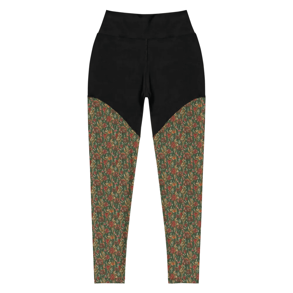 Brown All-Over Print Sports Leggings product image (5)
