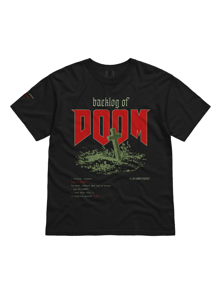 JK! Games // backlog_of_doom.tshirt product image (1)
