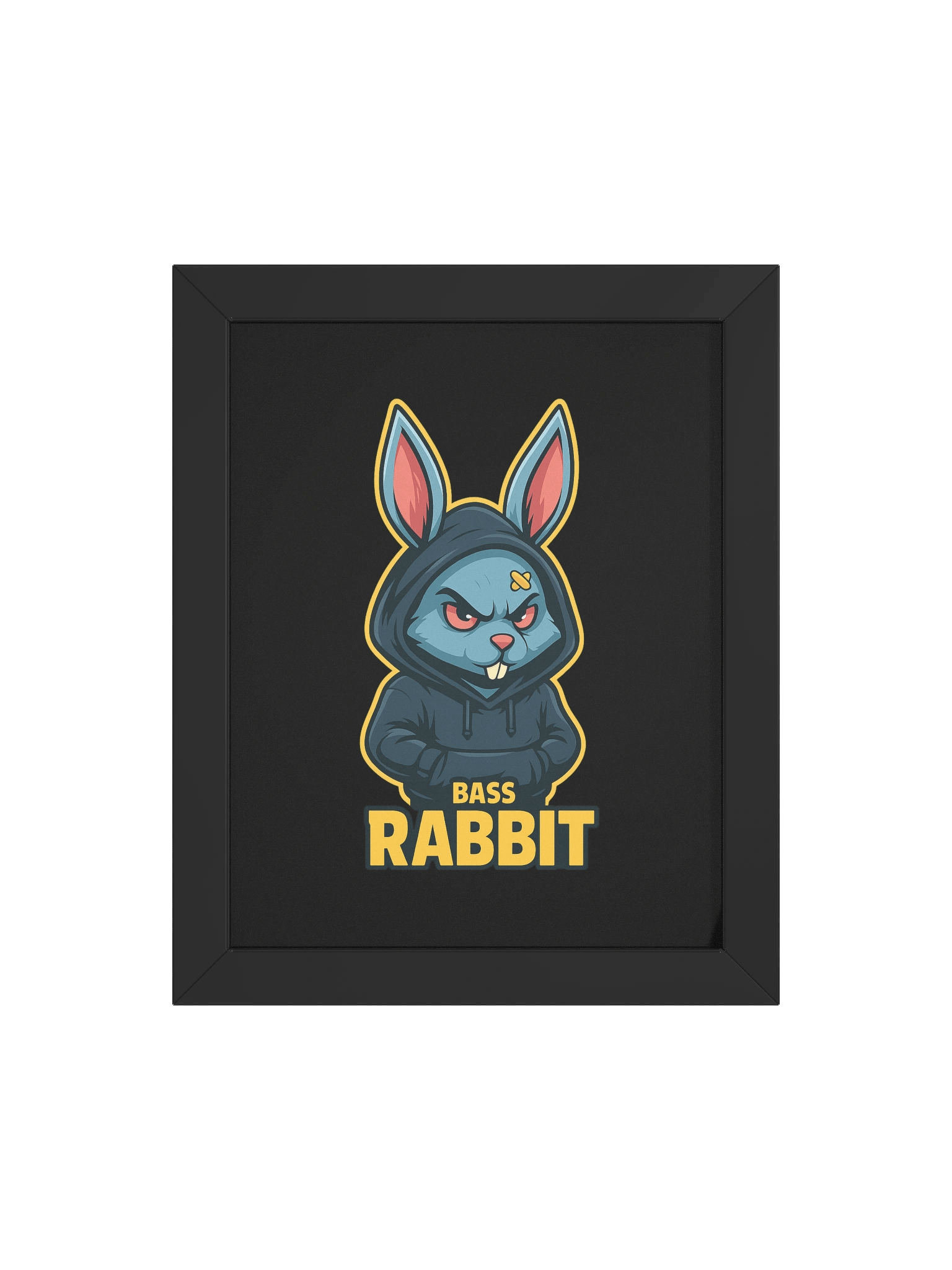 Framed High-Quality Bass Rabbit Poster (in) product image (4)