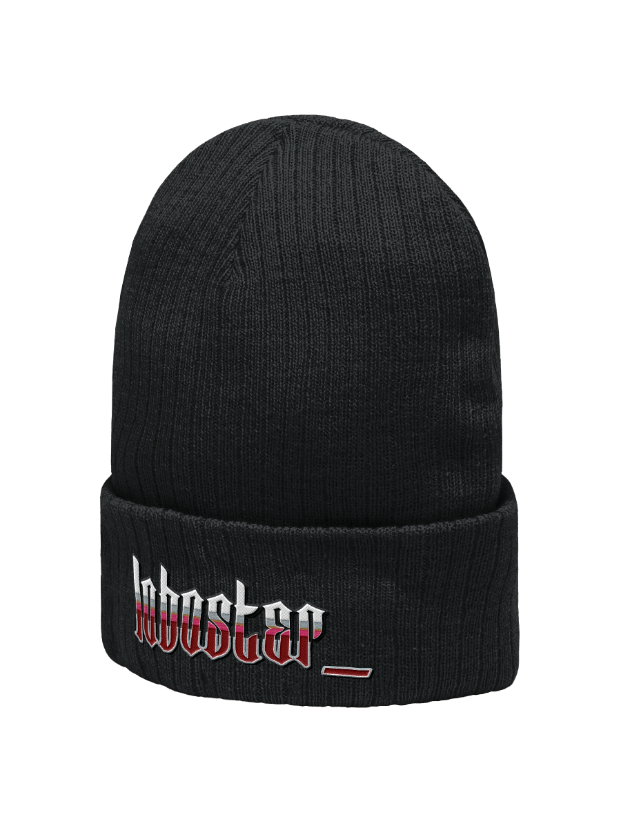 edgy lobo embroidered beanie product image (2)