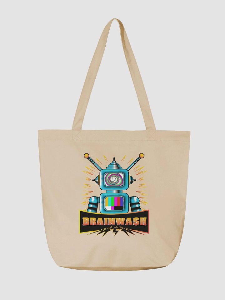 Electric Dreams Retro Robot Tote Bag product image (3)