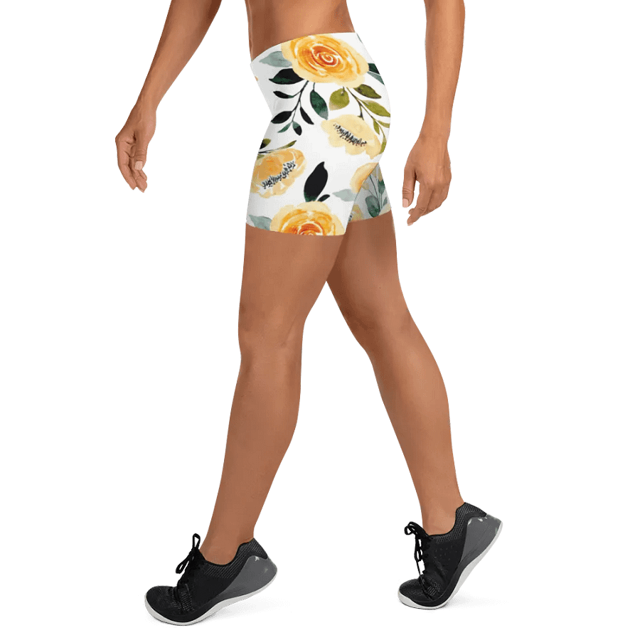 Yellow Roses Floral Shorts product image (9)