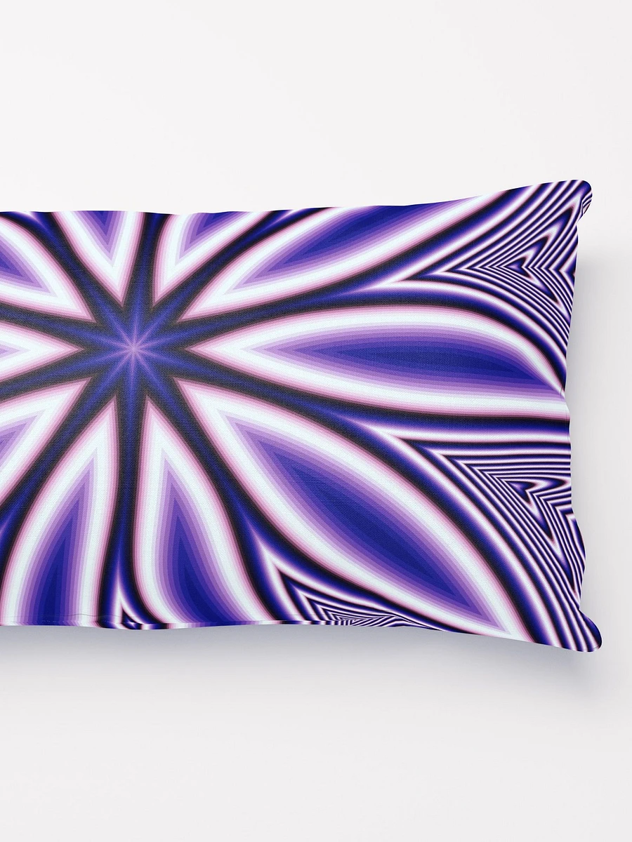 Blue Fractal Flower Kaleidoscope Throw Pillow product image (6)